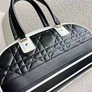 Dior Medium Vibe Zip Bowling Bag Black 35x21x15.5cm - 4