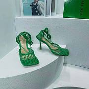 Bottega Veneta Stretch Sandals 9cm Green - 1
