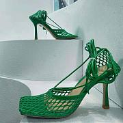 Bottega Veneta Stretch Sandals 9cm Green - 4