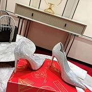 Christian Louboutin Hot Chick 10 cm Silver - 3