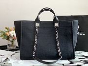 Chanel Deauville Tote Denim Silver-tone 38x34x27cm - 4