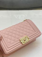 Chanel Leboy Cavier Gold HW Light Pink 25x15x9cm - 4