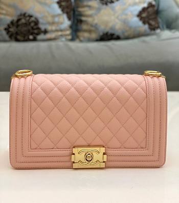 Chanel Leboy Cavier Gold HW Light Pink 25x15x9cm