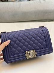 Chanel leboy Cavier Silver Purple HW 25cm - 6