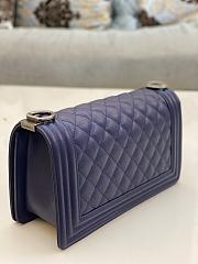 Chanel leboy Cavier Silver Purple HW 25cm - 3