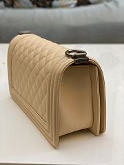 Chanel Leboy Cavier Silver HW Beige 25cm - 3