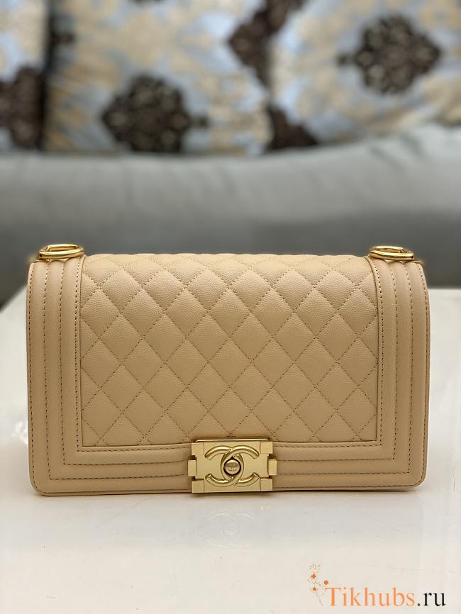 Chanel Leboy Cavier Gold HW Beige 25cm - 1