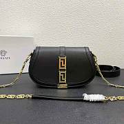 Versace Greca Goddess Shoulder Bag Black 24x4.5x15cm - 1