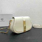 Versace Greca Goddess Shoulder Bag White 24x4.5x15cm - 4