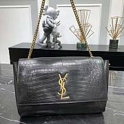 YSL Kate Reversible Chain Bag Crocodile-Embossed Leather 28.5x20x6cm - 1