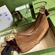 Gucci Attache Large Shoulder Bag Dark Brown 35x32x6cm - 4