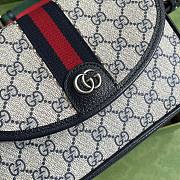 Gucci Ophidia Mini Shoulder Bag Blue 23x17x7cm - 3