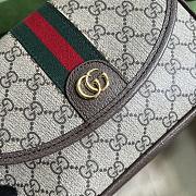 Gucci Ophidia Mini Shoulder Bag Brown 23x17x7cm - 6