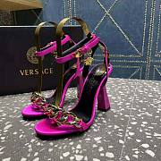 Versace Medusa Chain High Heel Sandals Rose - 1