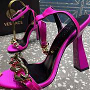 Versace Medusa Chain High Heel Sandals Rose - 4