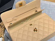 Chanel Flap Bag Caviar Beige Gold HW 23cm - 4