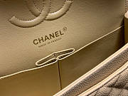 Chanel Flap Bag Caviar Beige Gold HW 23cm - 5