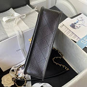 Chanel Flap Bag With Top Handle Caviar Black 25x21.5x7cm - 4