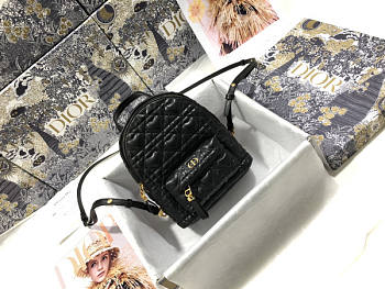 Dior Mini Dioramour Backpack Black 16x21x8.5cm