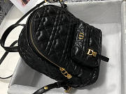 Dior Mini Dioramour Backpack Black 16x21x8.5cm - 3