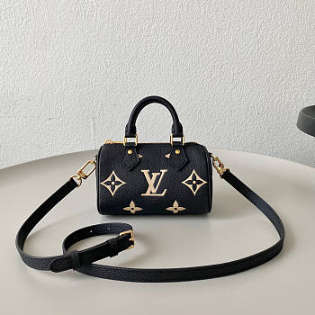 Louis Vuiiton LV Nano Speedy Black 16x10x7.5cm