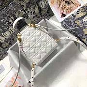 Dior Mini Dioramour Backpack White 16x21x8.5cm - 6