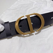 Dior 30 Montaigne Black Belt 3cm - 2