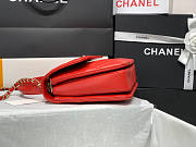 Chanel Trendy Lambskin Red Gold Hardware 25x12x17cm - 5