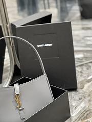 YSL Le 5 a 7 Hobo Gray Bag 23x16x6.5cm - 6