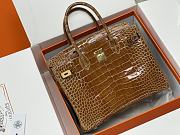 Hermes Birkin Crocodile Brown 30cm - 1