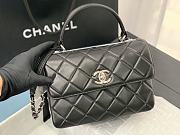 Chanel Trendy Black Silver 25cm - 1