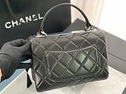 Chanel Trendy Black Silver 25cm - 5