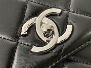 Chanel Trendy Black Silver 25cm - 6