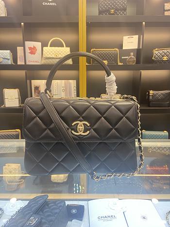 Chanel New Trendy Black Gold 25x12x7cm