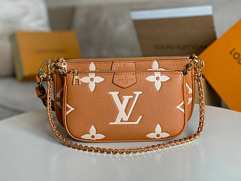 LV Multi Pochette Arizona Beige 25x14.5x4.5cm