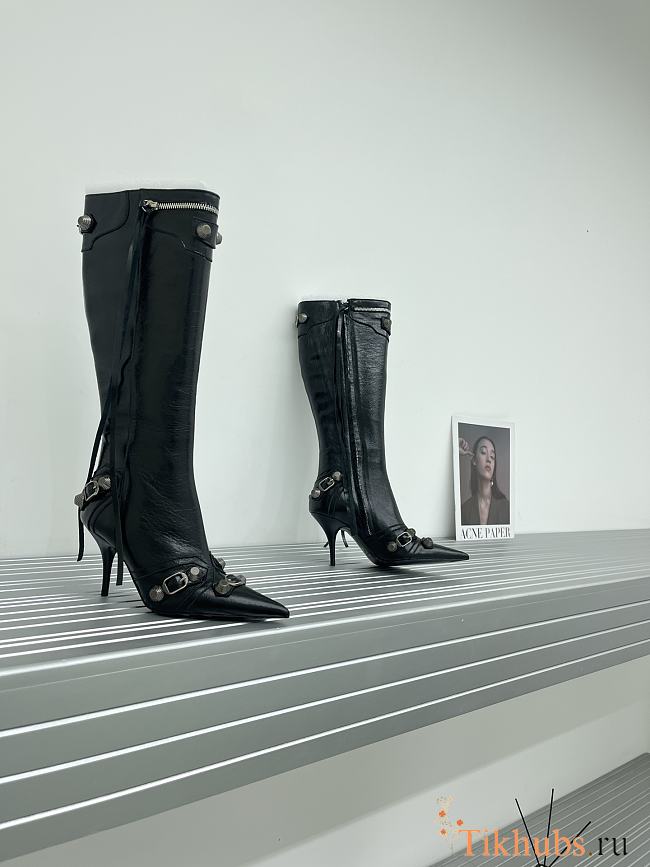 Balenciaga Cagole Black 9cm Boots - 1