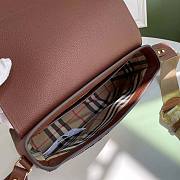 Burberry Vintage Check and Leather Note Crossbody Brown 25x8.5x18cm - 2