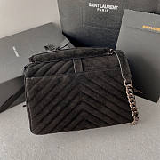 YSL College Medium Chain Black Bag 24x17x6.5cm - 3