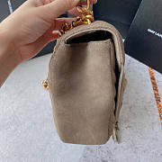 YSL College Medium Chain Gray Bag 24x17x6.5cm - 5