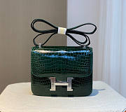 Hermes Constance Crocodile Green 18x15x4cm - 1