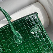 Hermes Birkin Crocodile Green 25cm - 4