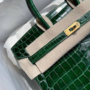 Hermes Birkin Crocodile Green 25cm - 3