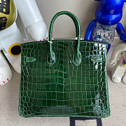 Hermes Birkin Crocodile Green 25cm - 2