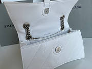 Balenciaga Crush Small Chain Bag Quilted In White 25x15x8cm - 5