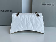 Balenciaga Crush Small Chain Bag Quilted In White 25x15x8cm - 4