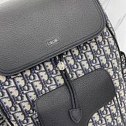 Dior Saddle Backpack Beige and Black 26.5x41.5x17.5cm - 3