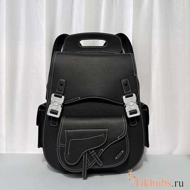 Dior Maxi Gallop Backpack Black Grained Calfskin 33 x 47 x 13.5 cm - 1