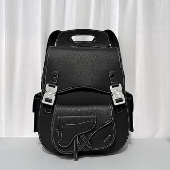Dior Maxi Gallop Backpack Black Grained Calfskin 33 x 47 x 13.5 cm