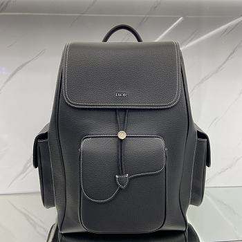 Dior Saddle Backpack Black Grained Calfskin 26.5 x 41.5 x 17.5 cm