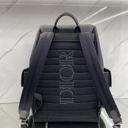 Dior Saddle Backpack Black Grained Calfskin 26.5 x 41.5 x 17.5 cm - 5